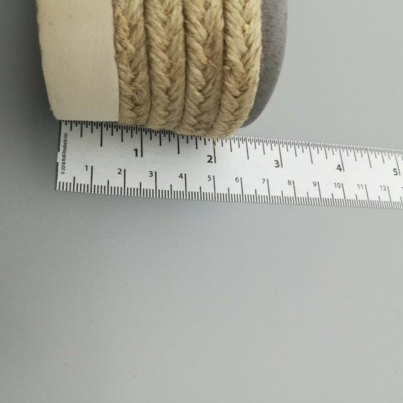 ~EARTH~ Modena Marigold Black Leather Espadrille Slide Platform Sandals 8.5 - Picture 8 of 8